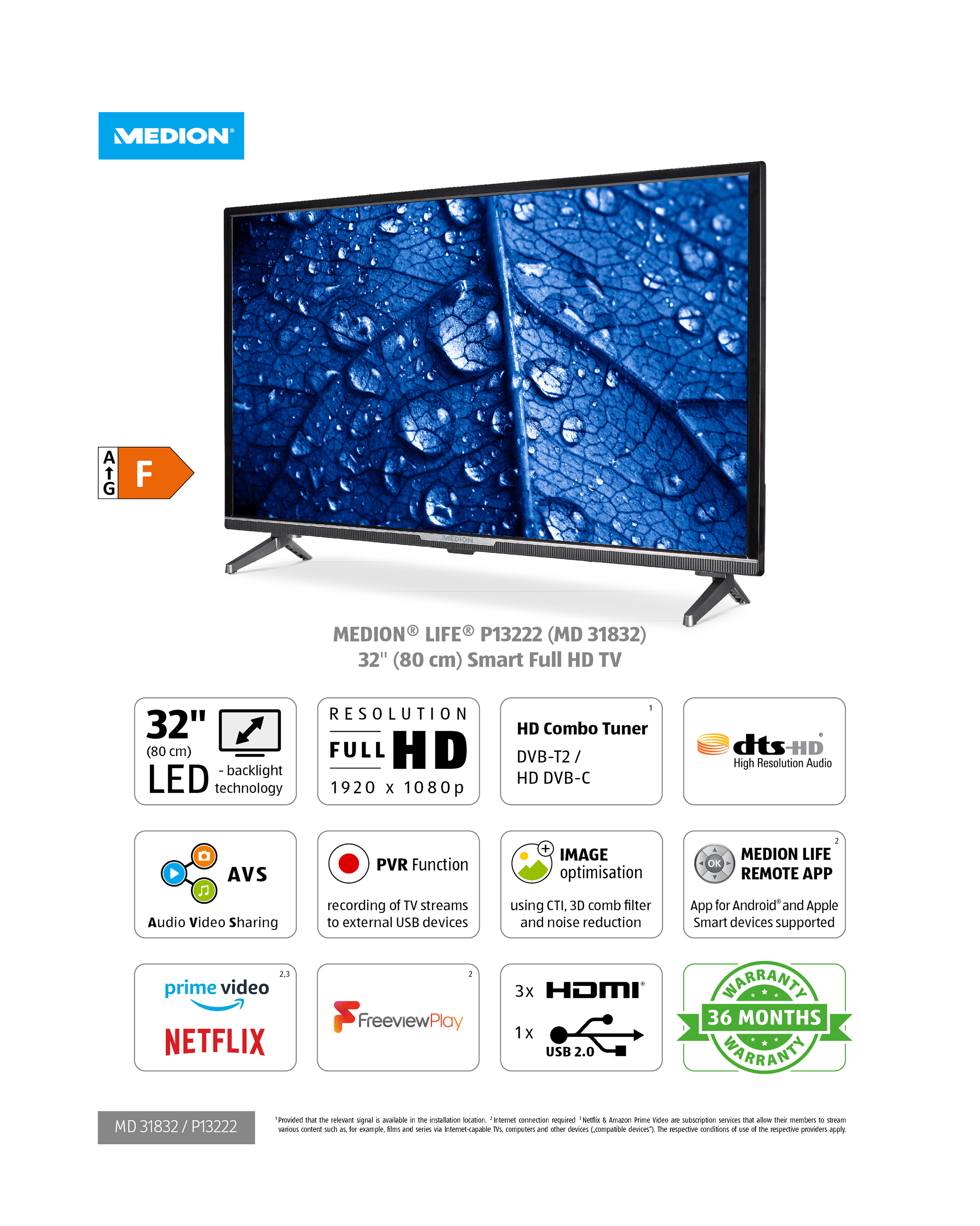 Medion 32" FHD Smart TV ALDI UK